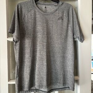 Adidas Gray Short Sleeve Tee Athletic Style